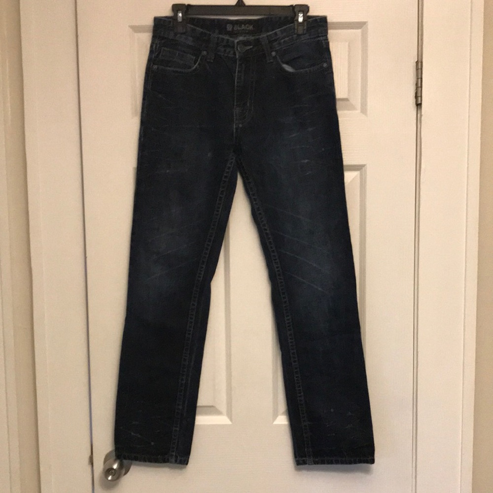 Black Premium low rise slim straight jeans size 30/32